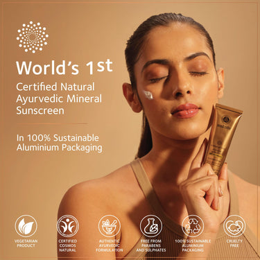 SoulTree Anshumali Elixir Ayurvedic Sunscreen SPF 50 | PA+++ - 50gm